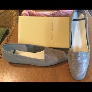 Enzo Angiolini Liberty Grey Leather & Snake Skin